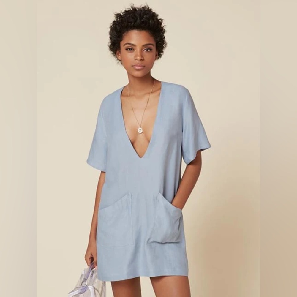 Reformation Linen Skya Mini Dress